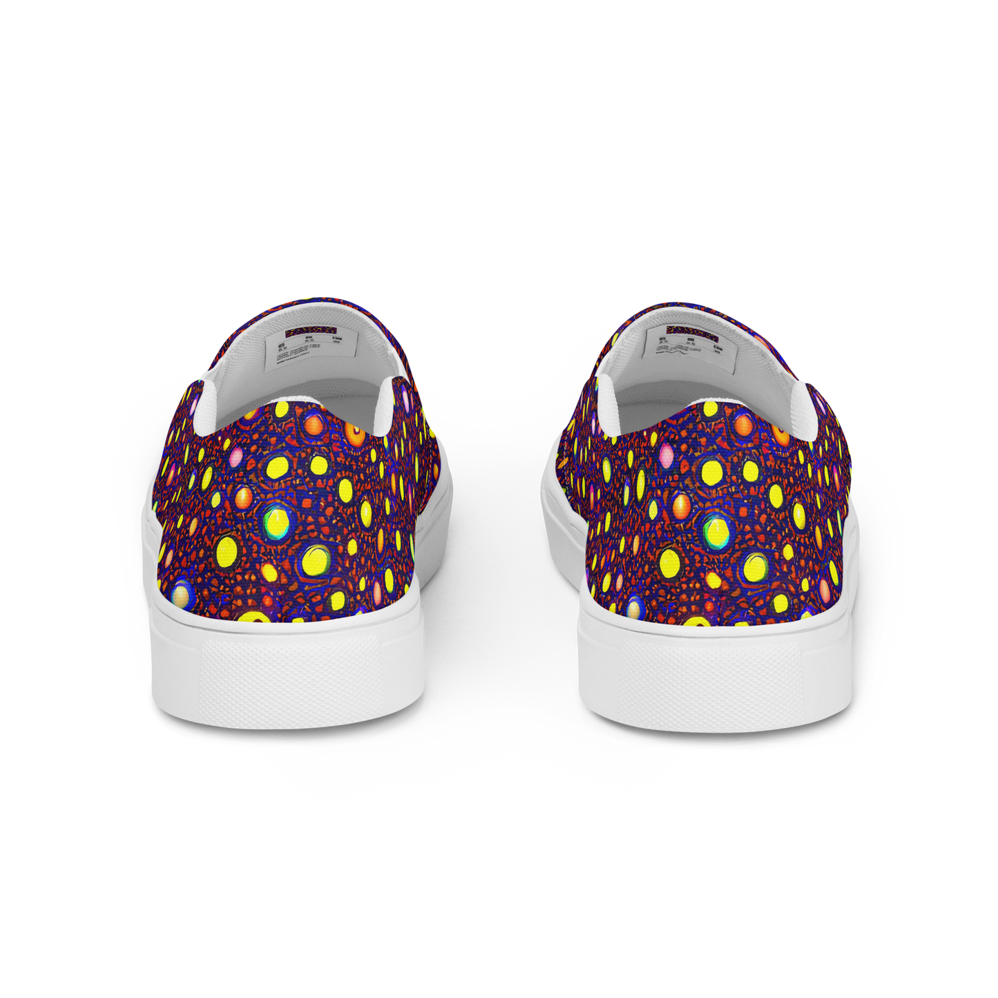 Men's Slip-On Canvas Shoes - Cosmic Dotscape