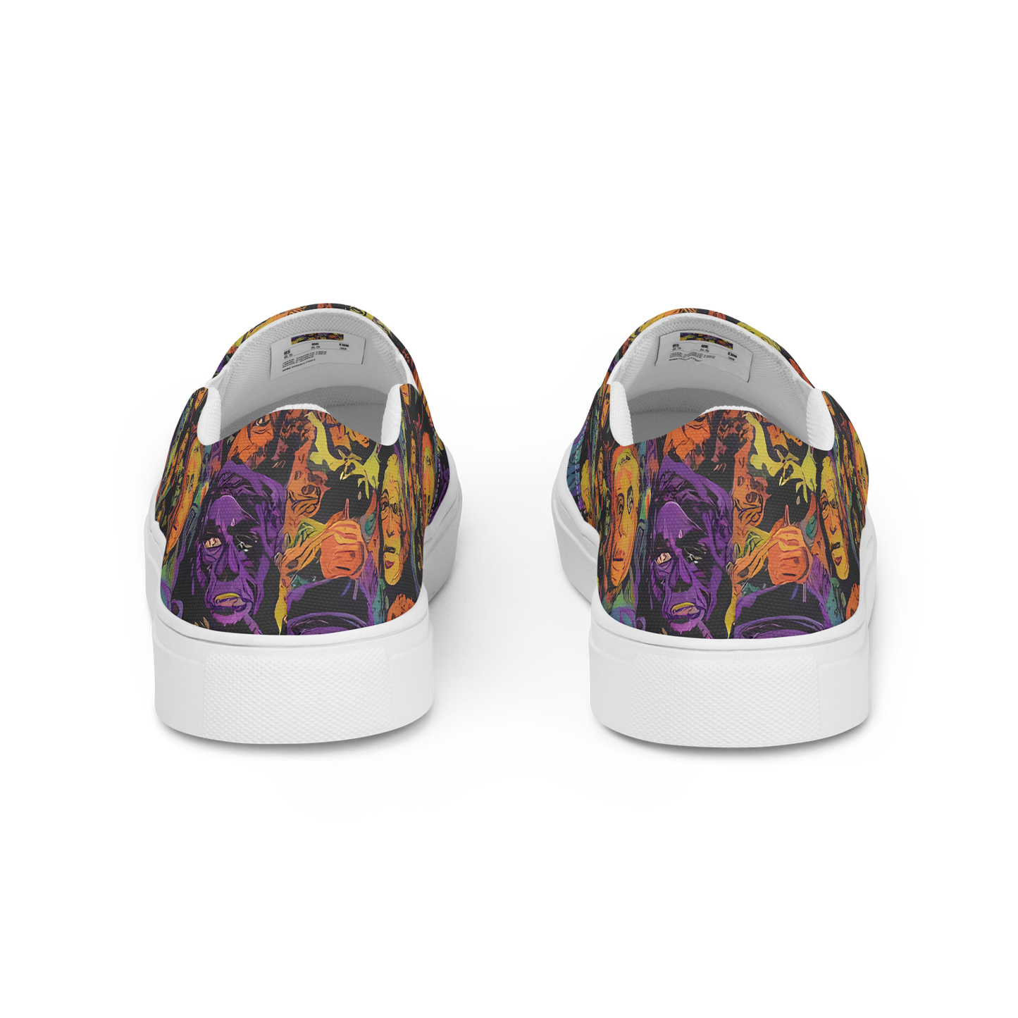 Men's Slip-On Canvas Shoes - Kaleidoscopic Spirits