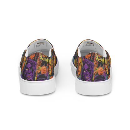 Men's Slip-On Canvas Shoes - Kaleidoscopic Spirits