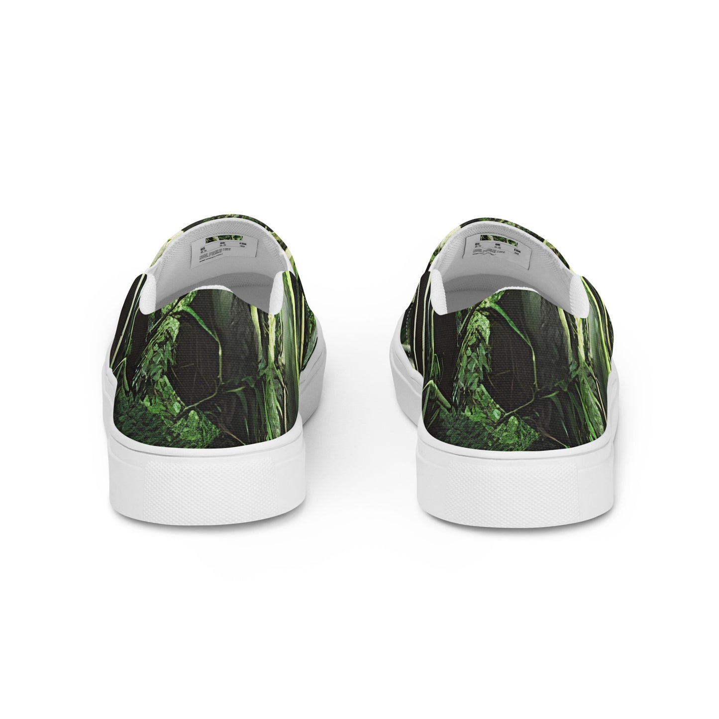 Women's Slip-On Canvas Shoes - Emerald Canopy