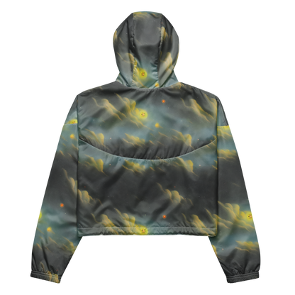 Women's Cropped Windbreaker - Dreamy Ascent