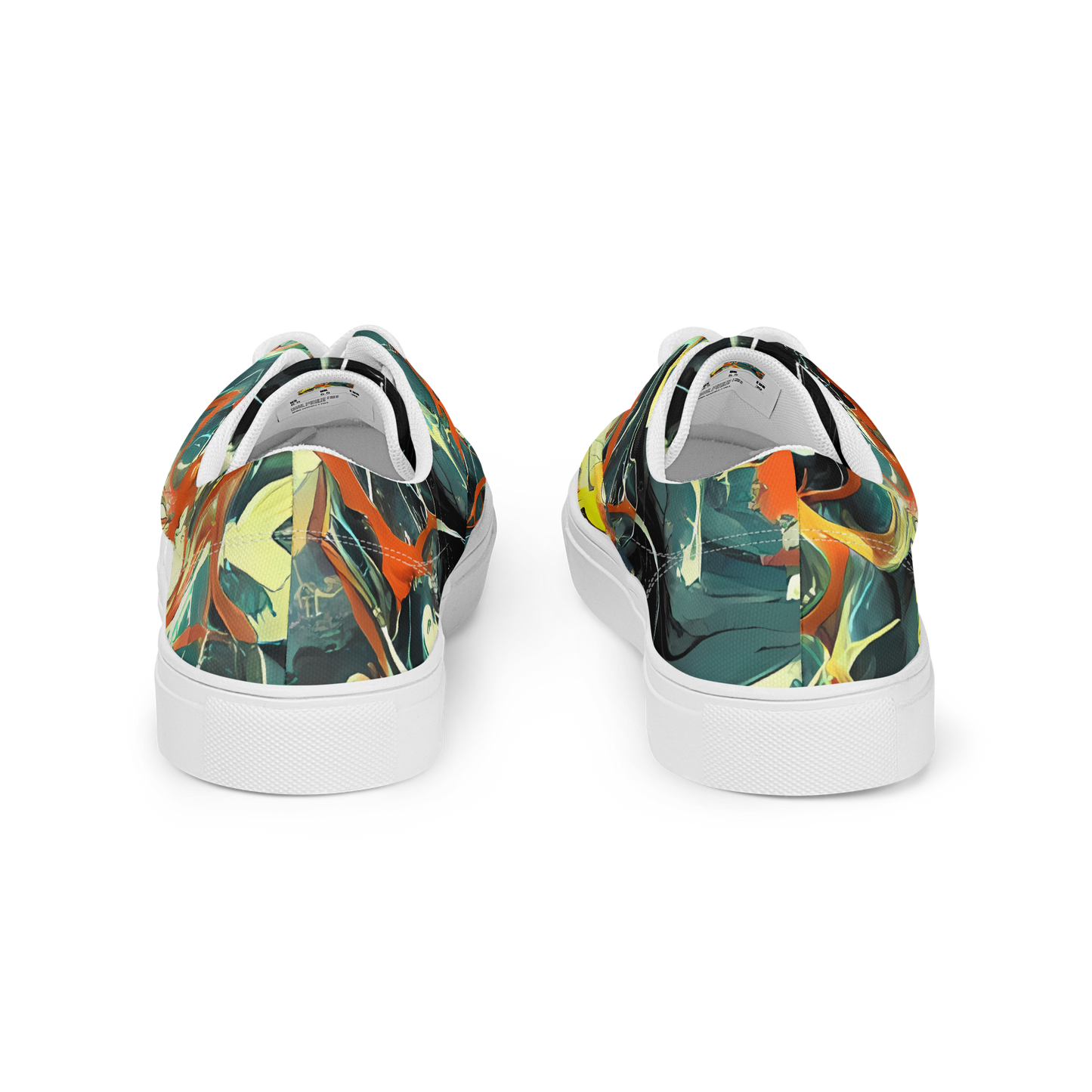 Men's Lace-Up Canvas Shoes - Fluid Firestorm