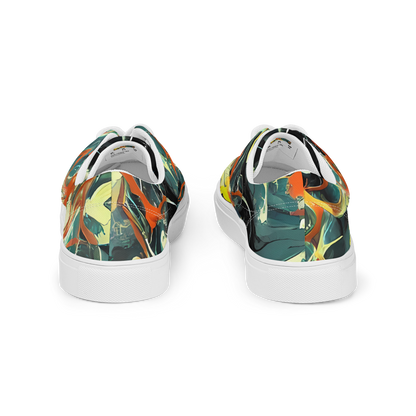 Men's Lace-Up Canvas Shoes - Fluid Firestorm