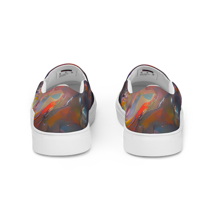 Women's Slip-On Canvas Shoes - Chromatic Flux