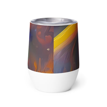 Wine Tumbler - Pre-Raphaelite Ripple