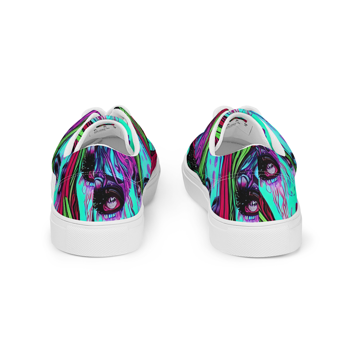 Men's Lace-Up Canvas Shoes - Luminous Nightfall