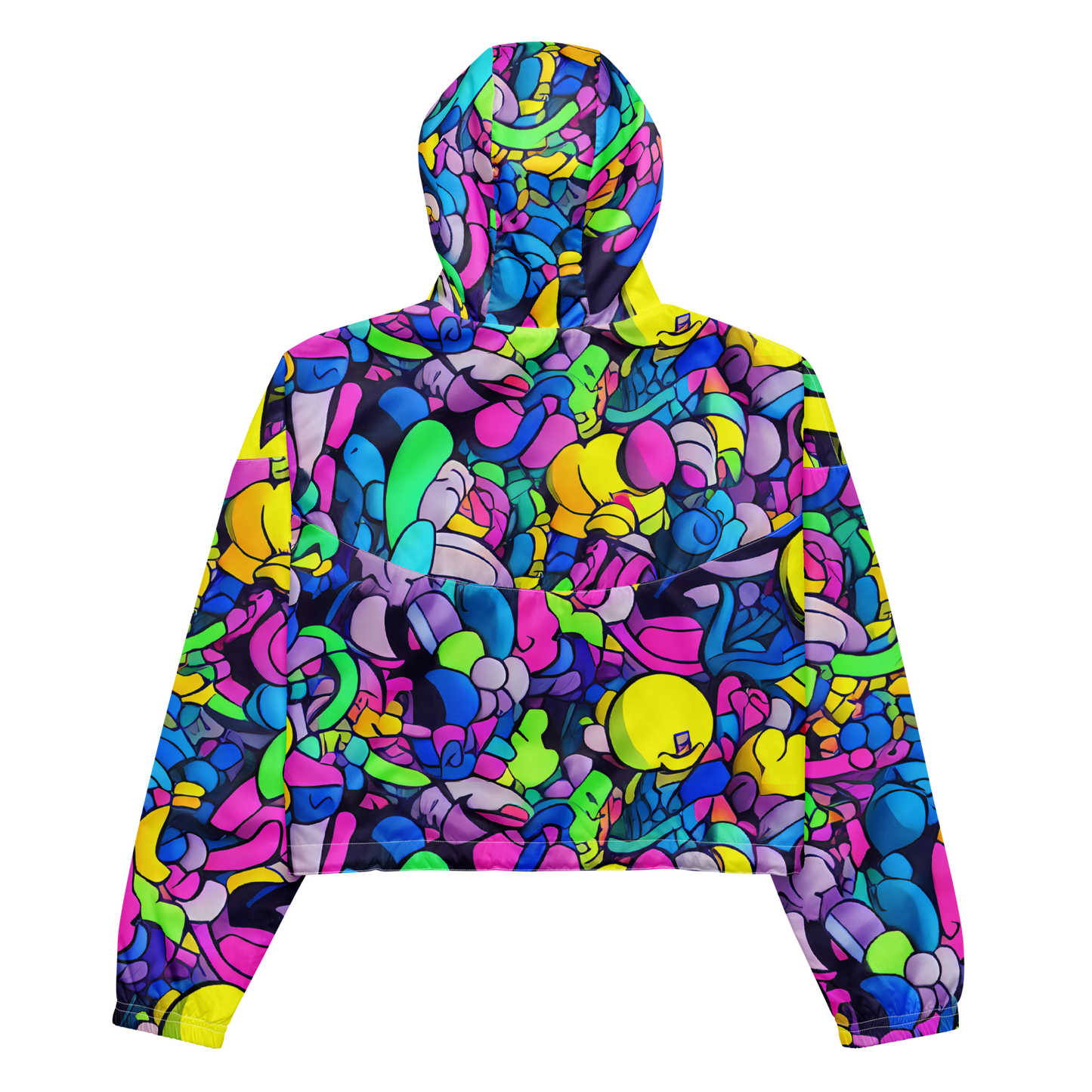 Women's Cropped Windbreaker - Radiant Revelation