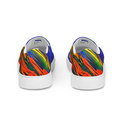 Women's Slip-On Canvas Shoes - Hodgkin's Blaze