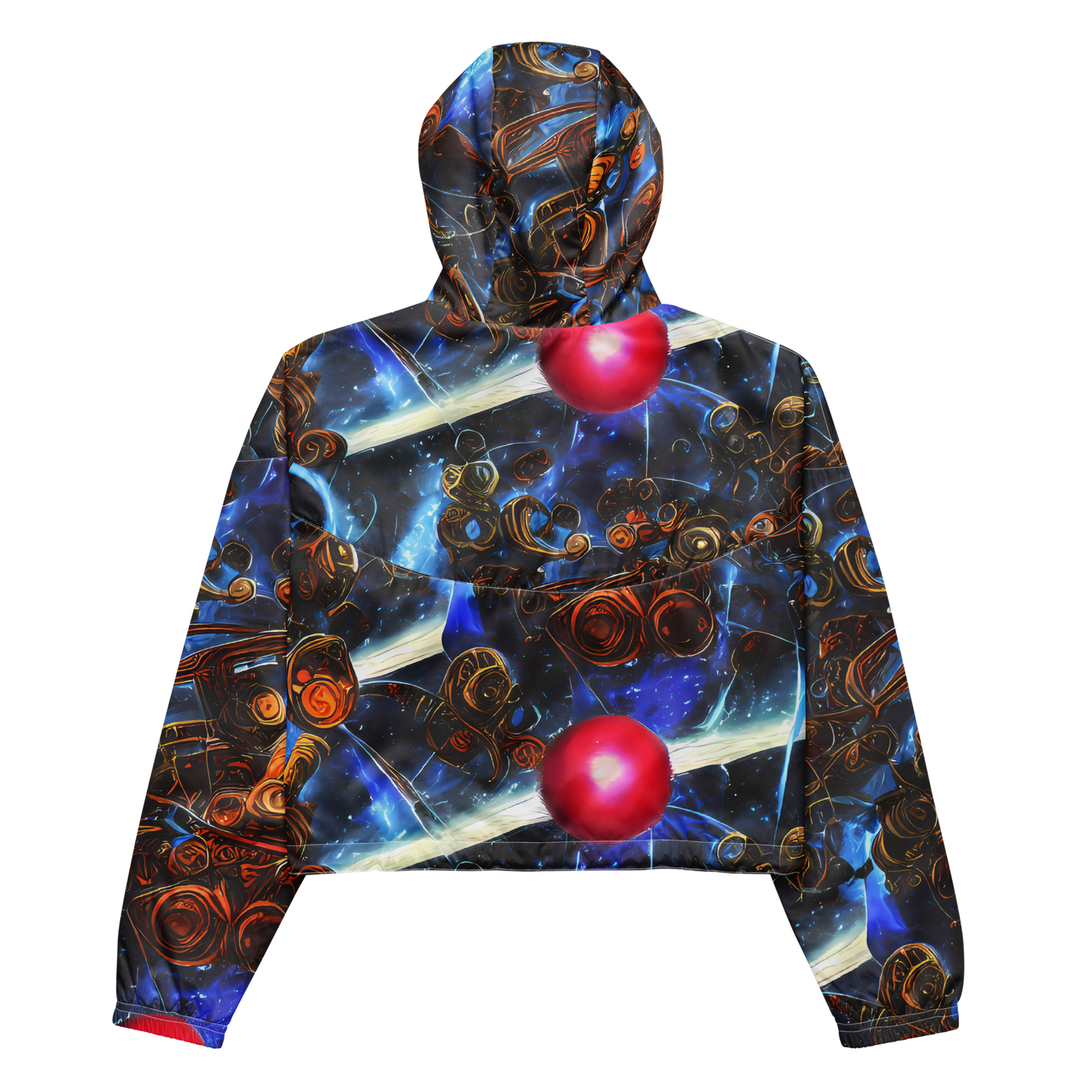 Women's Cropped Windbreaker - Pimenov's Cosmos