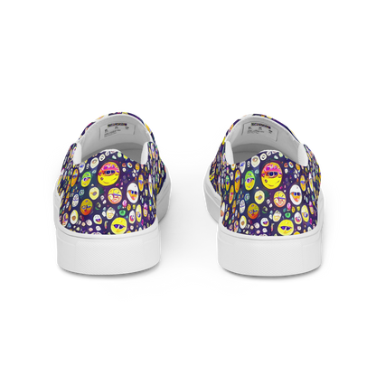 Women's Slip-On Canvas Shoes - Whimsical Eyescape