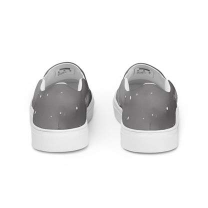 Men's Slip-On Canvas Shoes - Monochrome Dreams