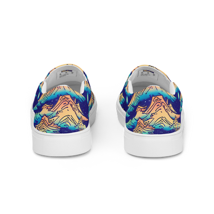 Women's Slip-On Canvas Shoes - Mystical Mountain Mirage