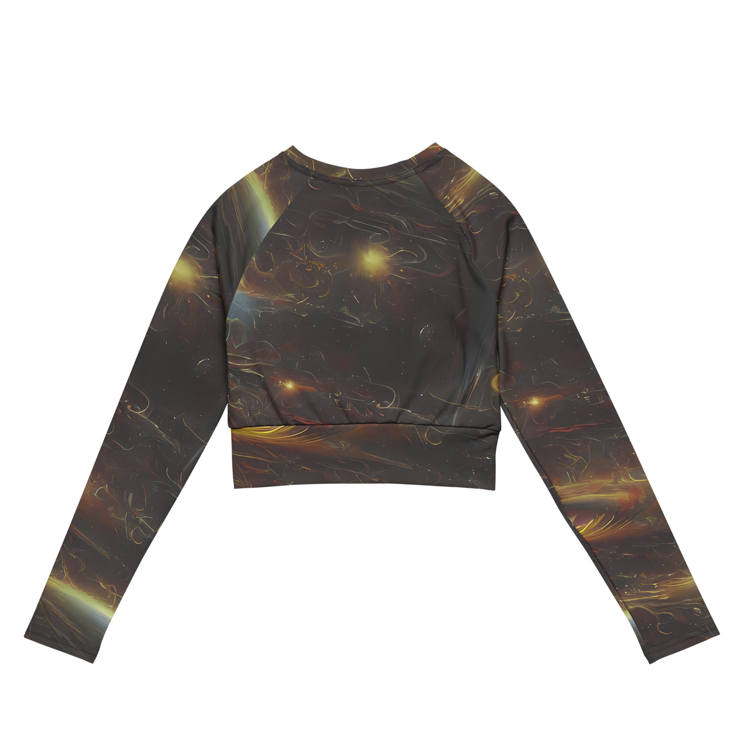 Long Sleeve Crop Top - Quantum Illusions