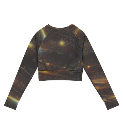 Long Sleeve Crop Top - Quantum Illusions