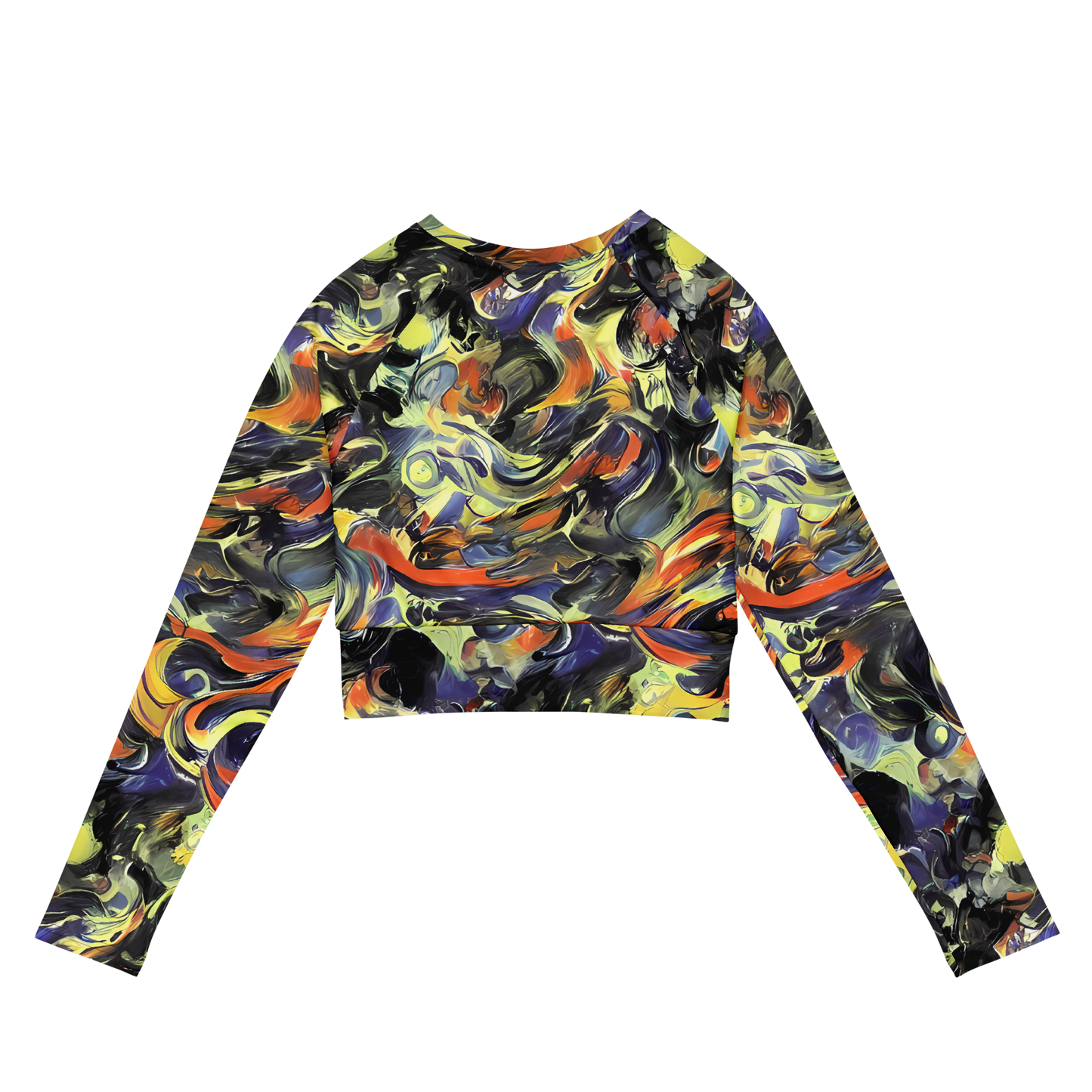 Long Sleeve Crop Top - Twilight Chaos