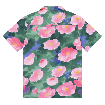 Button Shirt - Pink Blossom Serenade