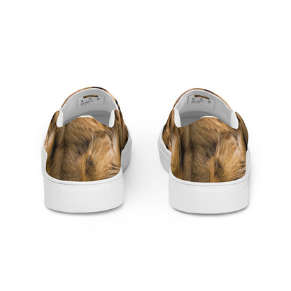 Men's Slip-On Canvas Shoes - Feline Whisper