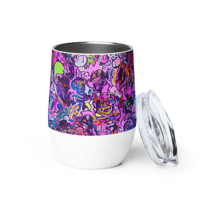 Wine Tumbler - Chromatic Frenzy