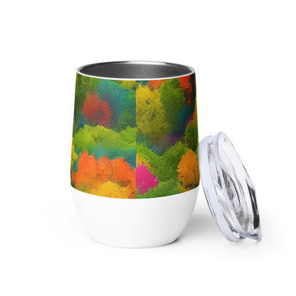 Wine Tumbler - Autumn Kaleidoscope