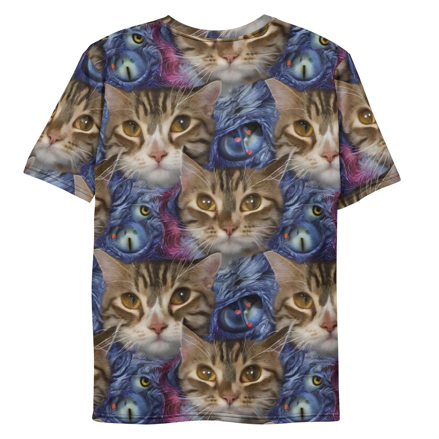 Men's Crew Neck T-Shirt - Feline Fantasy