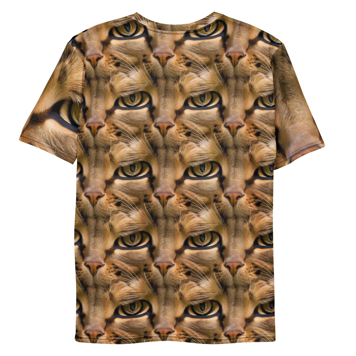 Men's Crew Neck T-Shirt - Feline Whisper