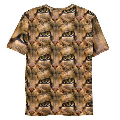 Men's Crew Neck T-Shirt - Feline Whisper