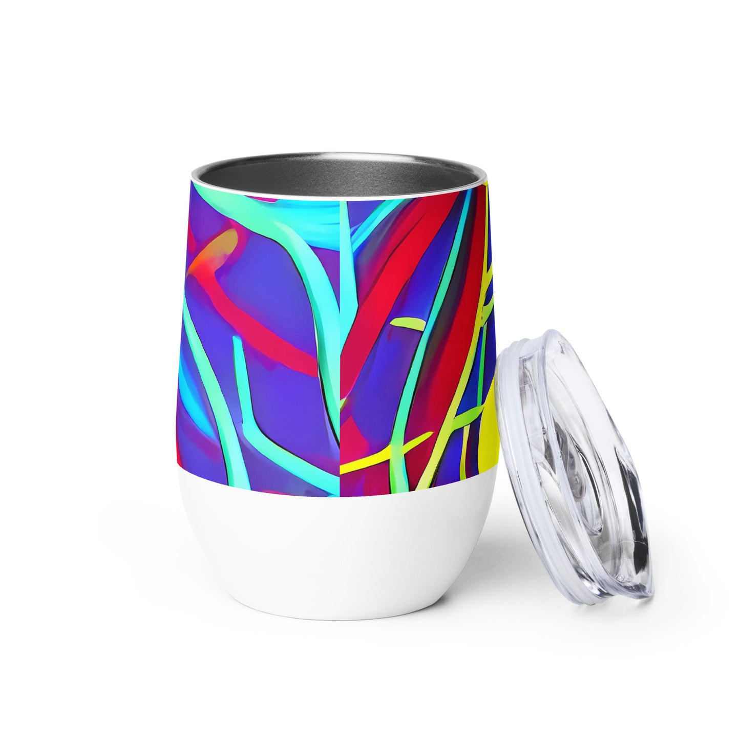 Wine Tumbler - Neo-Grid Rhapsody