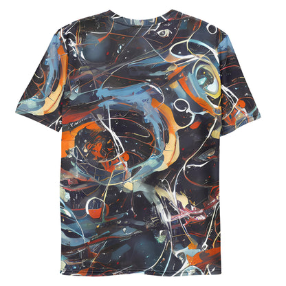 Men's Crew Neck T-Shirt - Neo-Splash Labyrinth