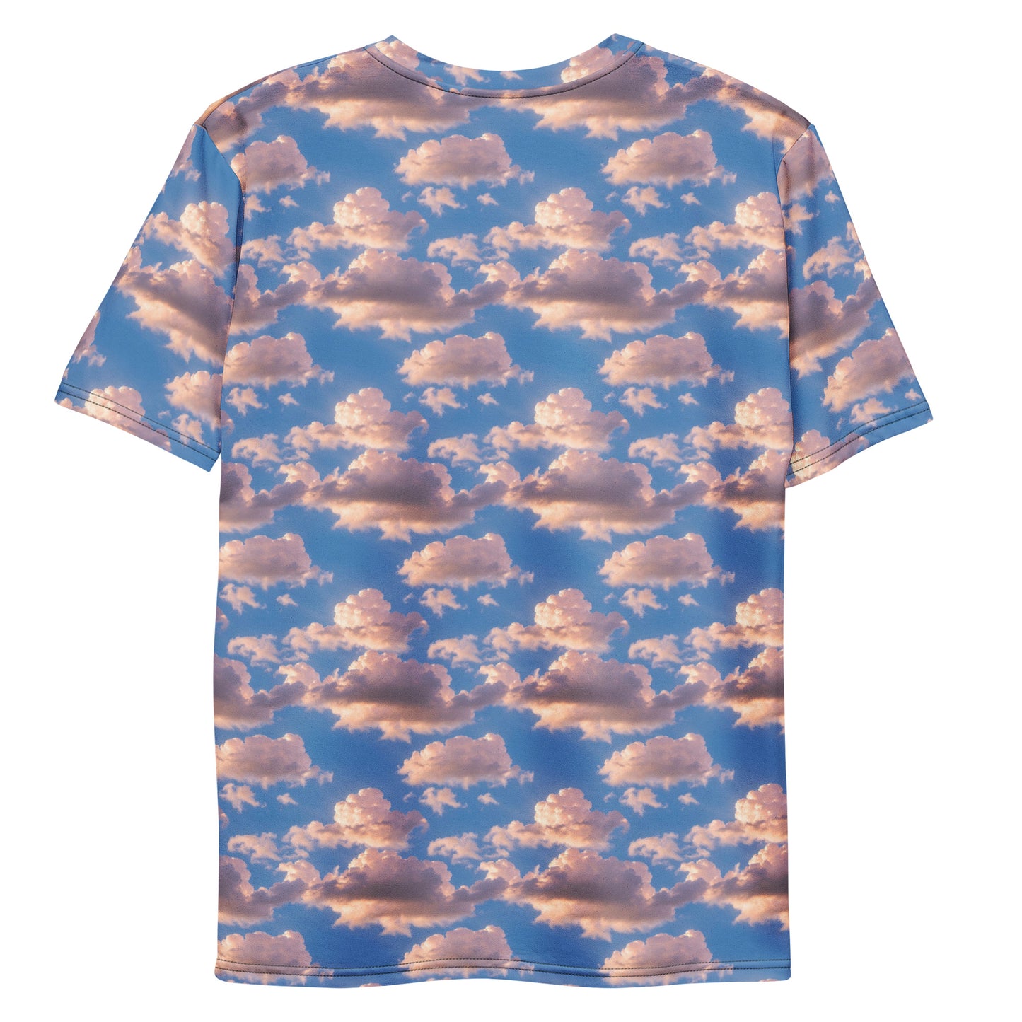 Men's Crew Neck T-Shirt - Cotton Candy Skies