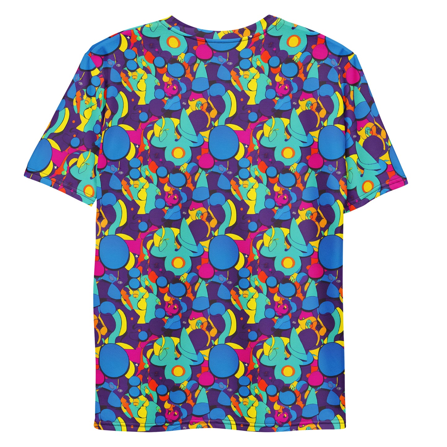 Men's Crew Neck T-Shirt - Psychedelic Harmony