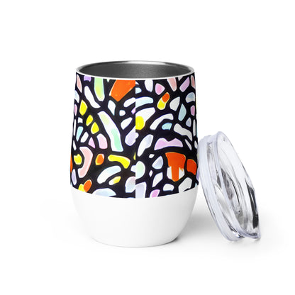 Wine Tumbler - Cubist Carousel