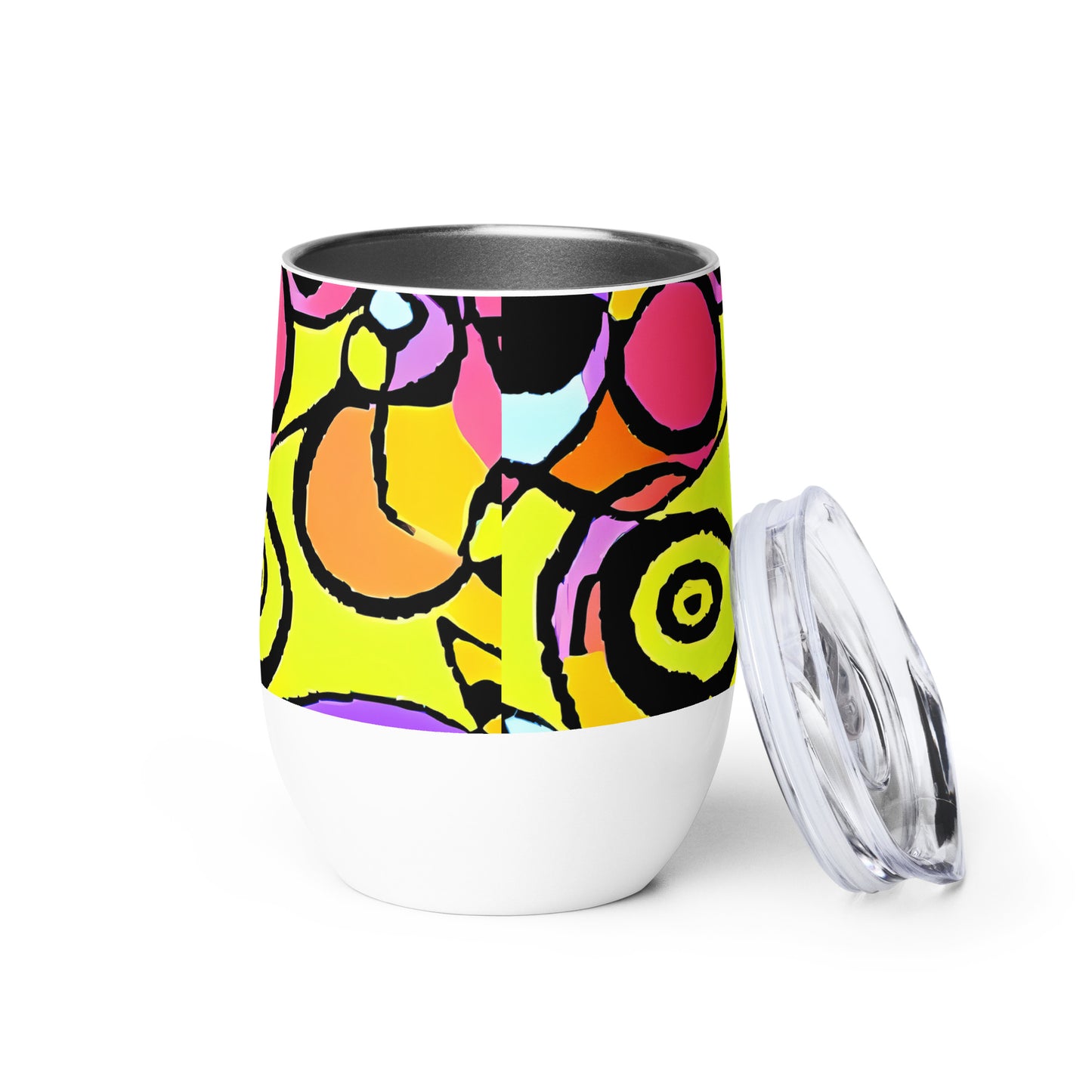 Wine Tumbler - Spirals of Joy