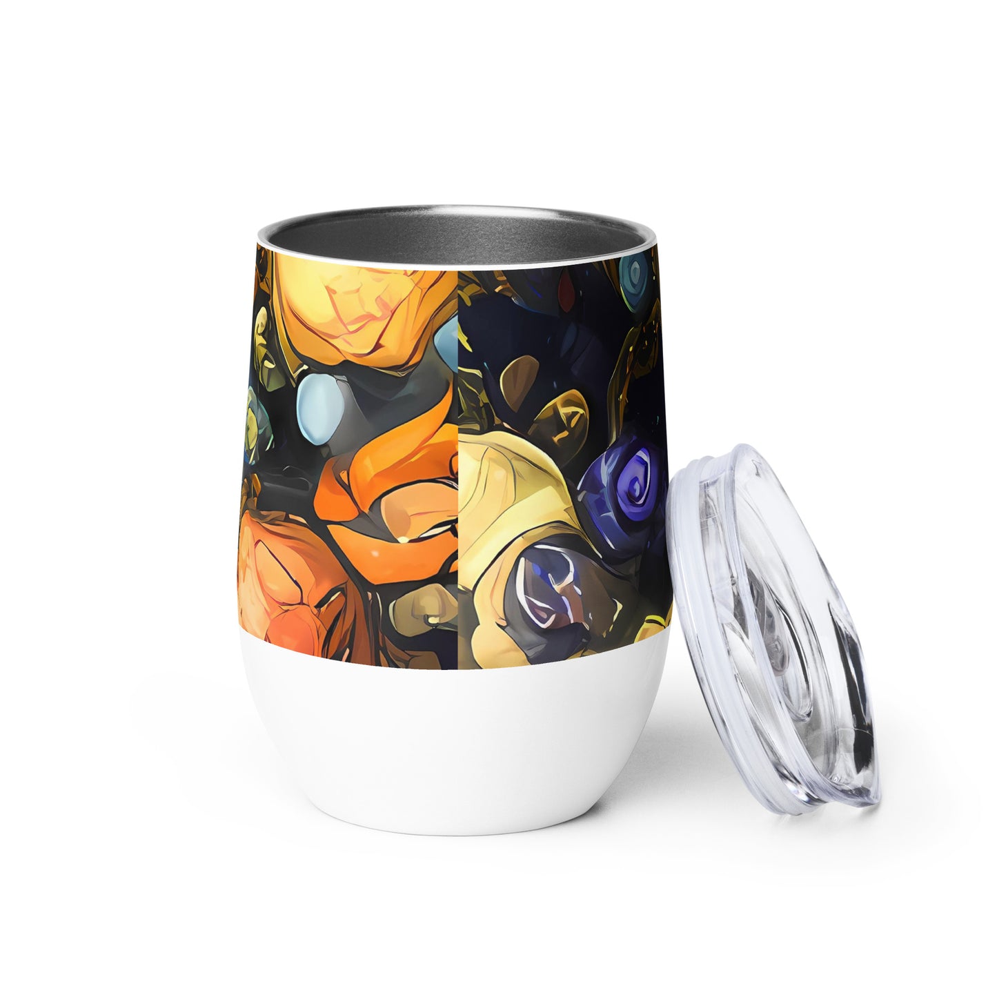 Wine Tumbler - Baroque Blossom