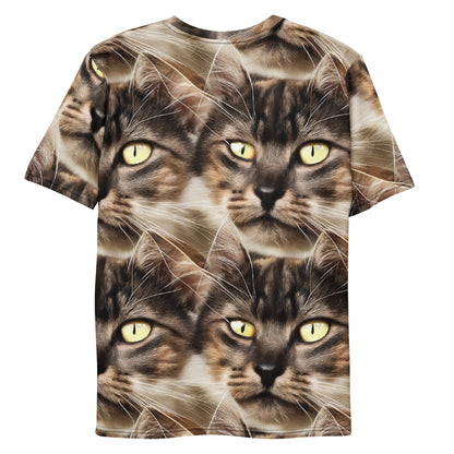 Men's Crew Neck T-Shirt - Feline Reverie