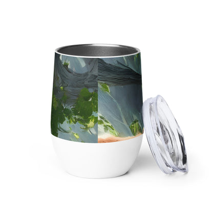 Wine Tumbler - Whiskered Enigma