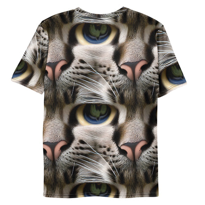 Men's Crew Neck T-Shirt - Feline Mirage