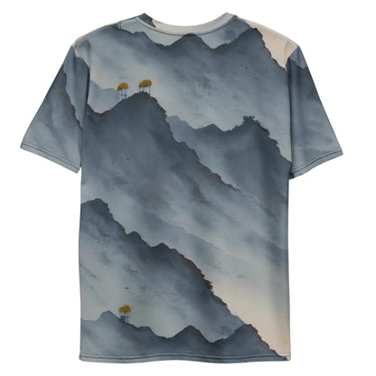 Men's Crew Neck T-Shirt - Misty Mountain Harmony