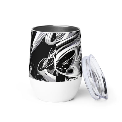 Wine Tumbler - Silver Shadows