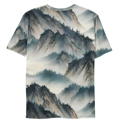 Men's Crew Neck T-Shirt - Misty Peaks