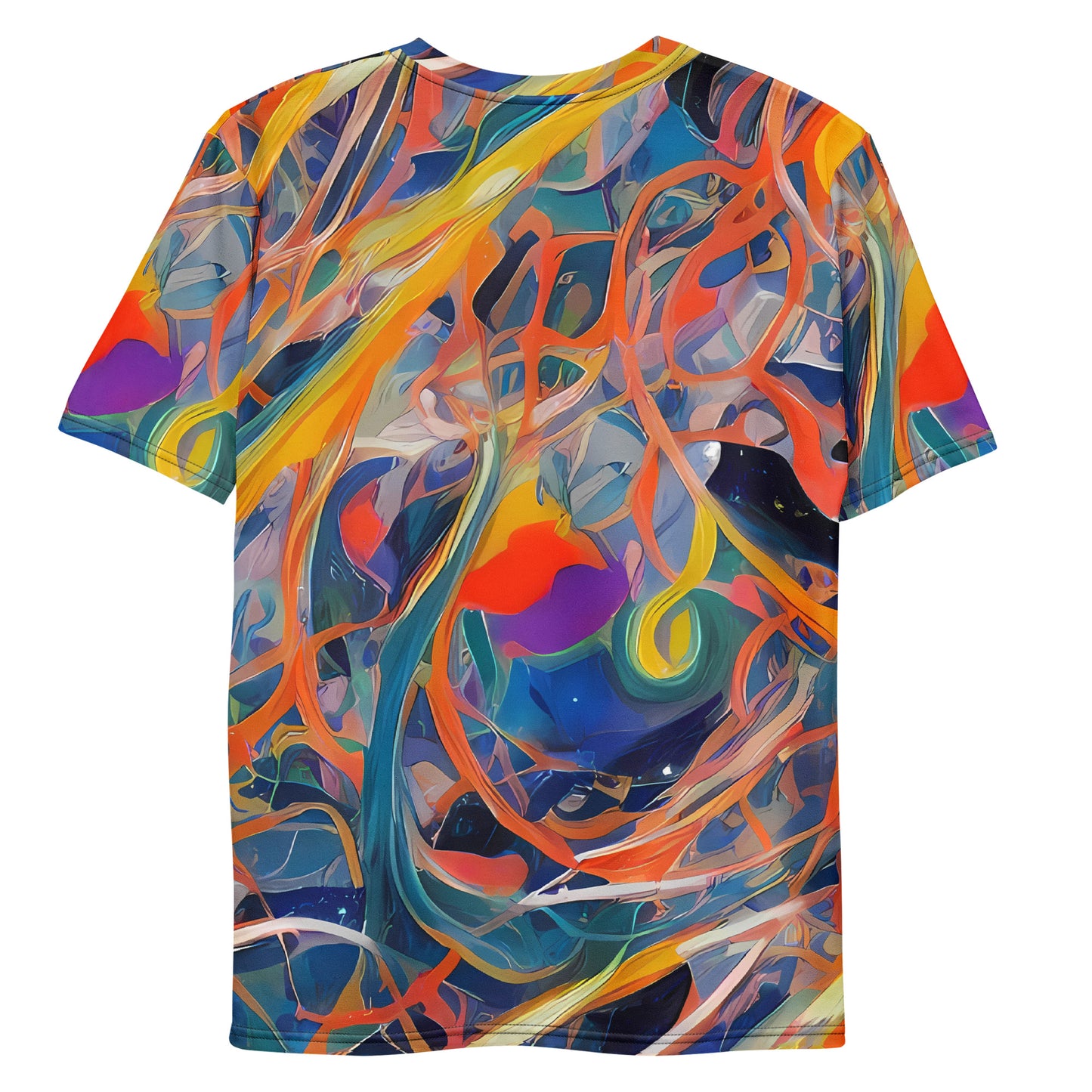 Men's Crew Neck T-Shirt - Vivid Tangle