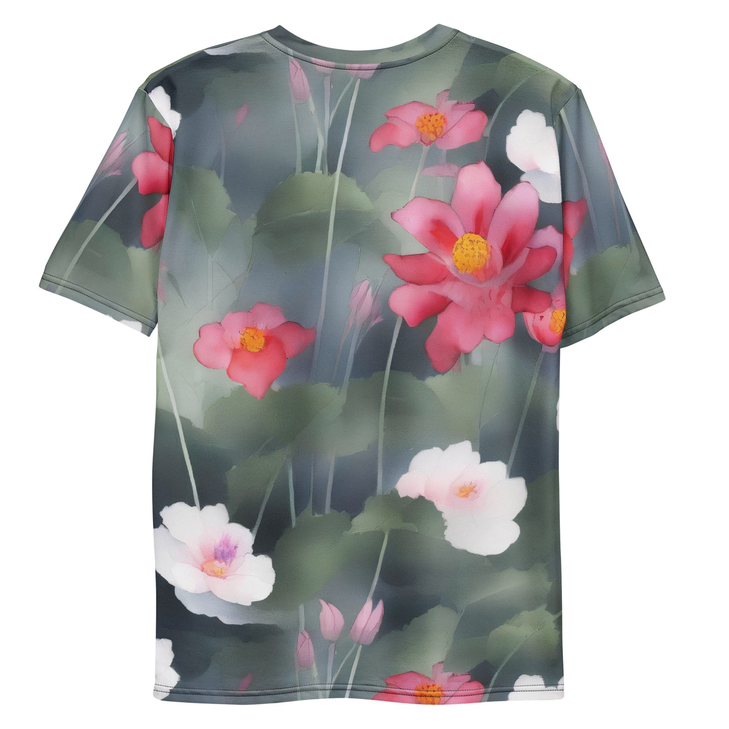 Men's Crew Neck T-Shirt - Petal Reverie