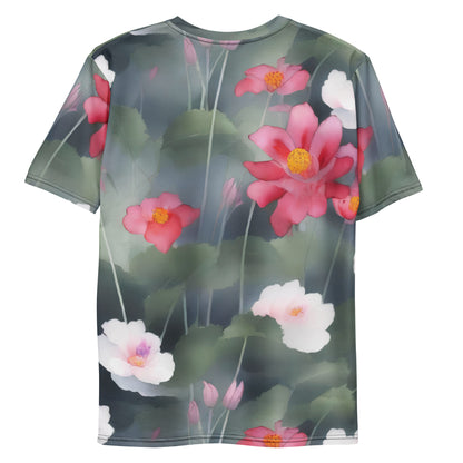 Men's Crew Neck T-Shirt - Petal Reverie