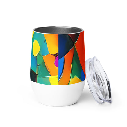 Wine Tumbler - Galactic Jigsaw