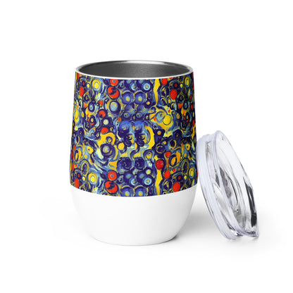 Wine Tumbler - Dynamic Doodles