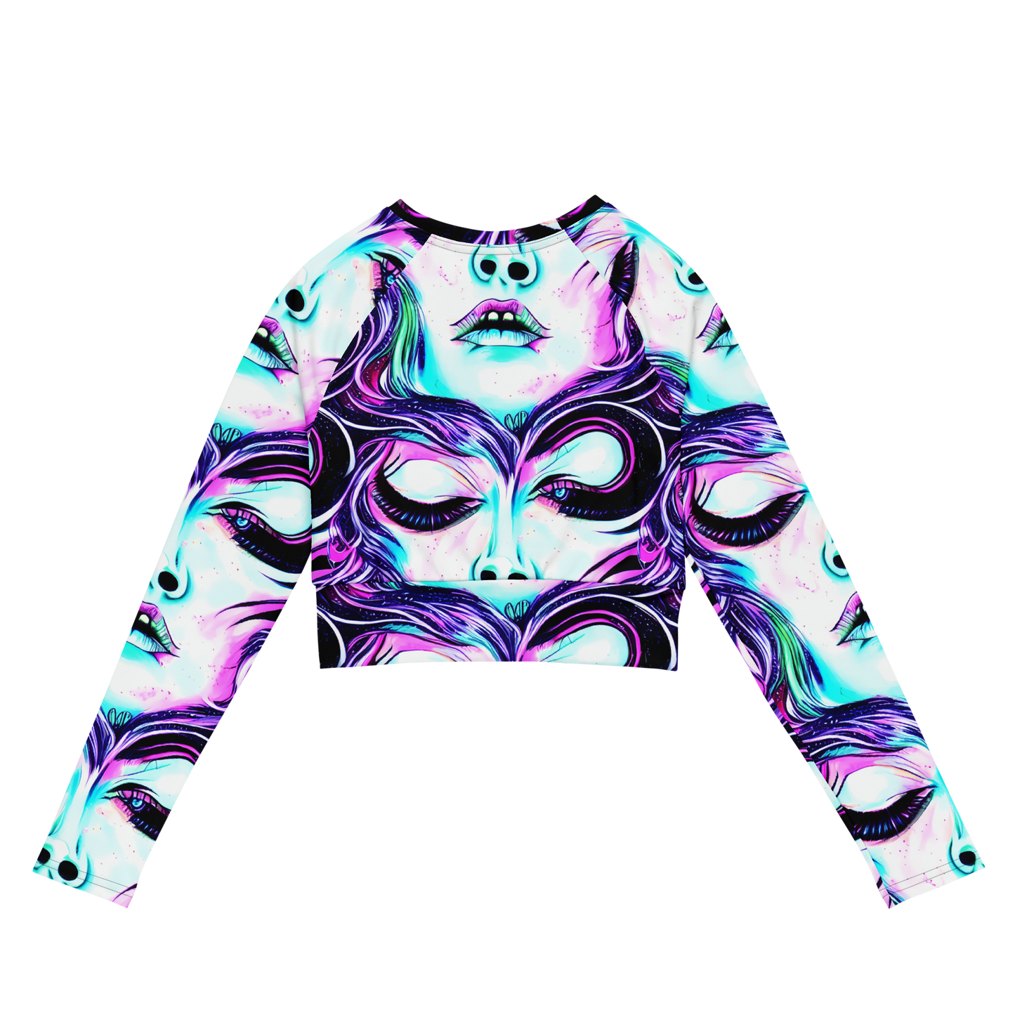 Long Sleeve Crop Top - Chroma Soirée