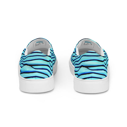 Women's Slip-On Canvas Shoes - Aqua Drift