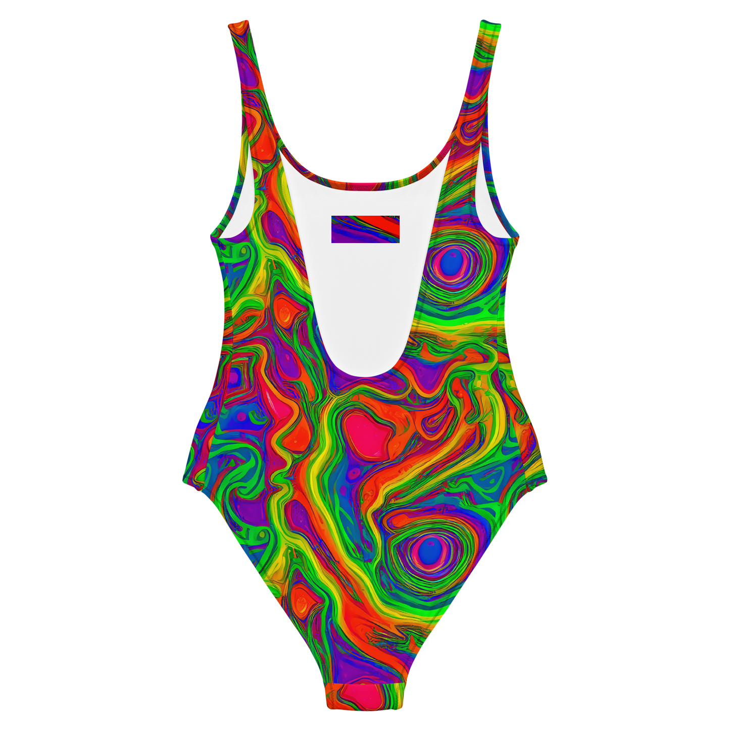 One-Piece Swimsuit - Psychedelic Waves