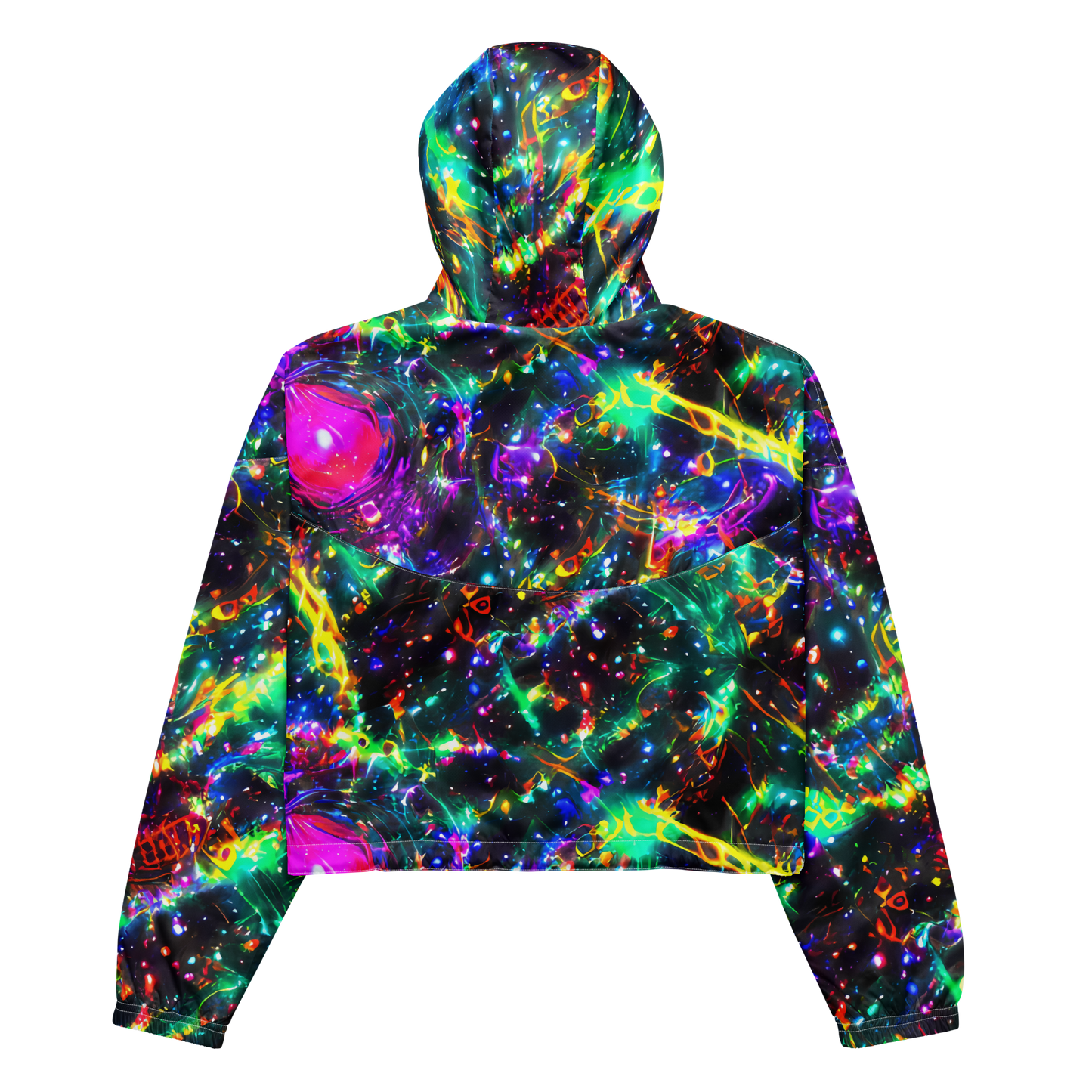 Women's Cropped Windbreaker - Blythe Nebula