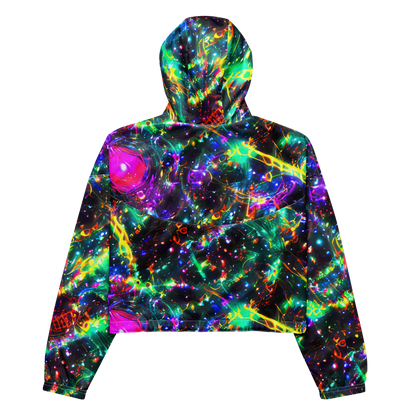 Women's Cropped Windbreaker - Blythe Nebula