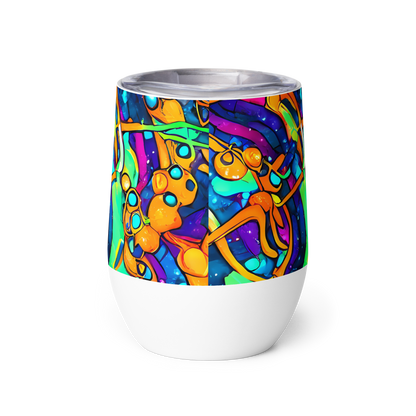 Wine Tumbler - Iridescent Nebula